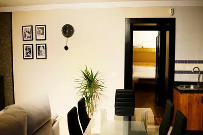 Zona de estar de Azul añil EL PATIO Casa rural en Alameda