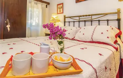 Cama o camas de una habitación en Nice Home In Hornachuelos Córdoba