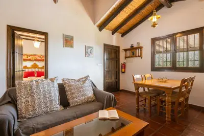 Zona de estar de El Chorro Villas Casa Rosaleda