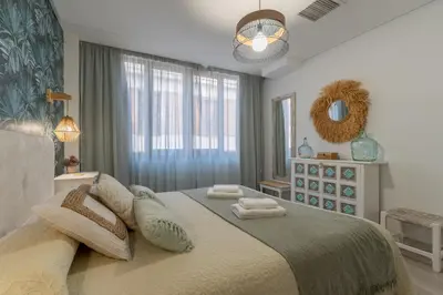 Cama o camas de una habitación en La Cupula de Gran Capitan