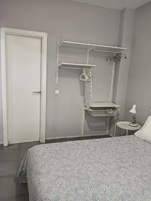 Cama o camas de una habitación en Apartamento en el casco antiguo junto Alameda H.