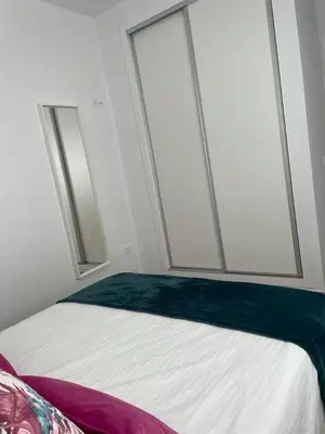 Cama o camas de una habitación en Ático Laan en Setenil de las Bodegas