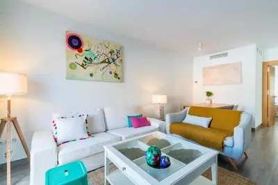 Zona de estar de Veoapartment Ponce León