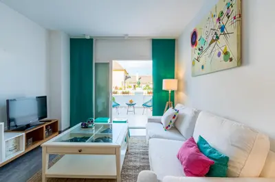 Una televisión o centro de entretenimiento en Veoapartment Ponce León