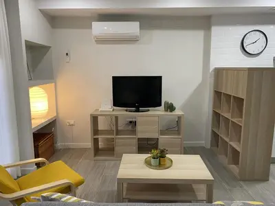 Una televisión o centro de entretenimiento en Loft céntrico 1 Córdoba