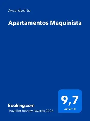 Certificado, premio, señal o documento que está expuesto en Apartamentos Maquinista