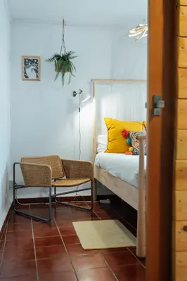 Cama o camas de una habitación en Alohamundi San Basilio