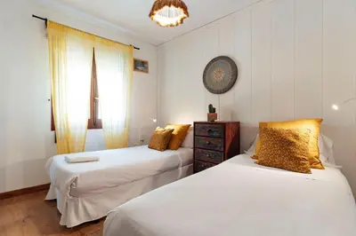 Cama o camas de una habitación en Alohamundi San Basilio