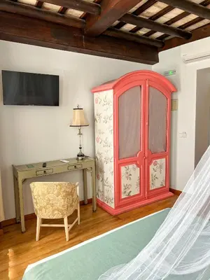 Cama o camas de una habitación en Hostal Servilia