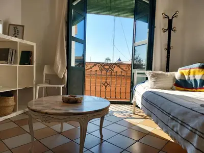 Cama o camas de una habitación en Apartamento ALAMEDA CALATRAVA