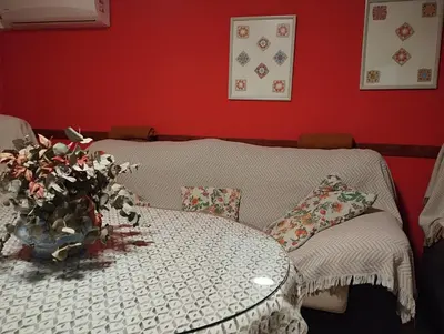 Cama o camas de una habitación en Casa Violeta