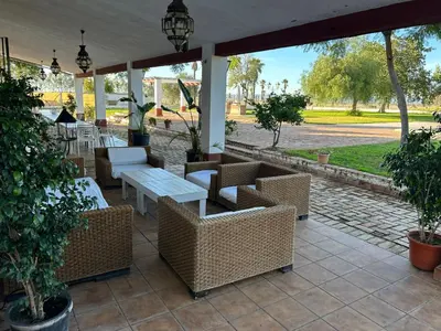 Zona de estar de Cortijo la amazona