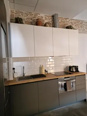 Una cocina o zona de cocina en Atico en Puerta Osario