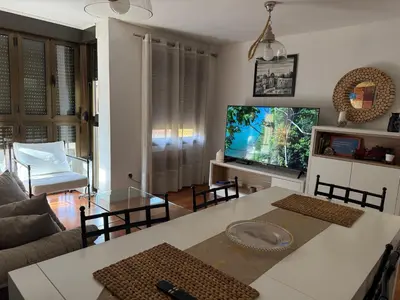 Cama o camas de una habitación en Apartamento en Luis Montoto, Nervión. Céntrico
