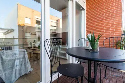 Un balcón o terraza de Apartamento 2 en Estadio Sevilla, 6 plazas y metro