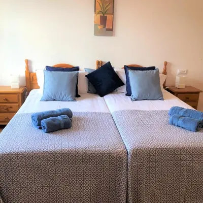 Cama o camas de una habitación en Cortijo Rocas Altas
