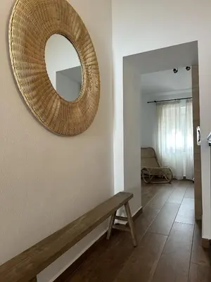 Zona de estar de Casa Cerro Luna Con Chimenea