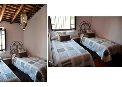 Cama o camas de una habitación en CR La Cuadra