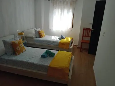 Cama o camas de una habitación en Casa de Pueblo