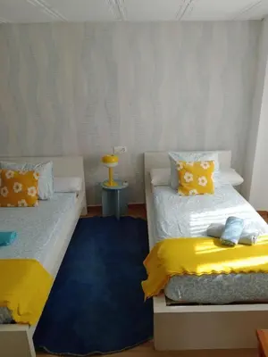 Cama o camas de una habitación en Casa de Pueblo
