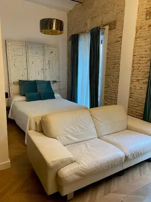 Cama o camas de una habitación en CASA ENEKO