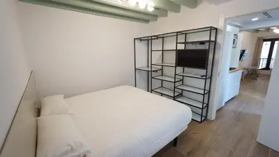 Cama o camas de una habitación en Cardenal Cervantes III