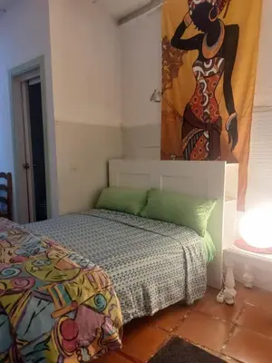 Cama o camas de una habitación en Apartamento tipo loth Alameda