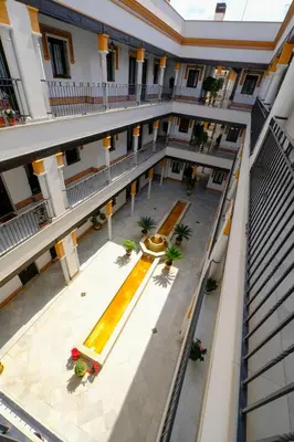 Un balcón o terraza de Patio Rialto Apartment