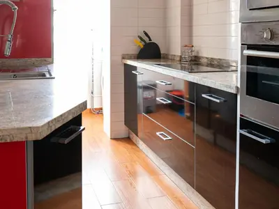 Una cocina o zona de cocina en Apartamento Cruz (Parking gratuito)