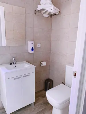 Un baño de Hostal El Castillo Alcala De Guadaira