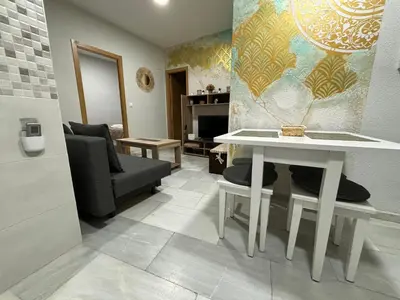 Zona de estar de Apartamento céntrico en Plaza San Miguel