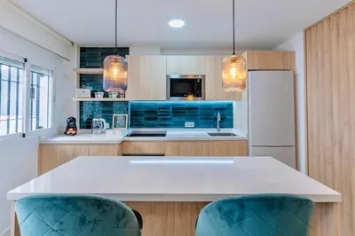 Una cocina o zona de cocina en Apartamento La Luna de Villaceballos con PARKING GRATUITO
