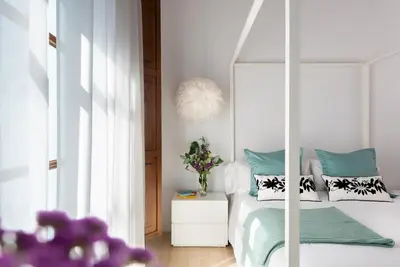 Cama o camas de una habitación en Palacio del siglo XVII frente a los Jardines de Murillo