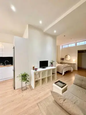 Una televisión o centro de entretenimiento en El Apartamento de Trini en la Alameda