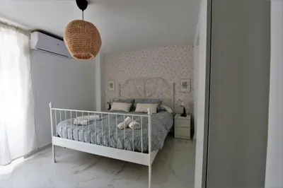 Cama o camas de una habitación en Casa Rural Mañanas Felices