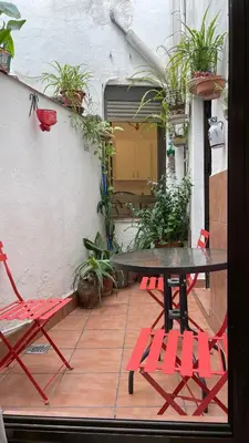 Un patio o zona al aire libre en Vallaindiano