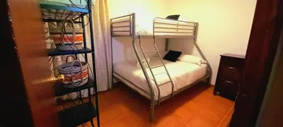 Cama o camas de una habitación en Chalet rural La Solana, a 12 Kilómetros de Córdoba en plena sierra, con piscina
