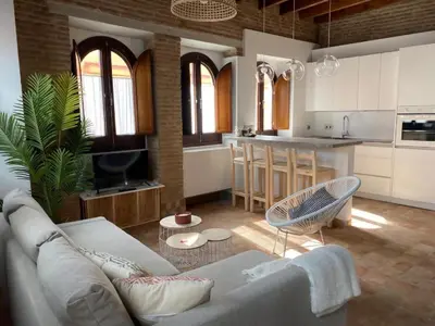 Una cocina o zona de cocina en Hostfy Centro, Puerta Osario