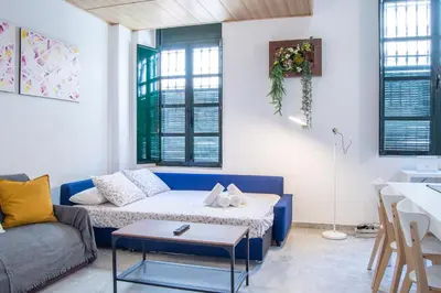 Zona de estar de Alameda Duplex in the Old Town