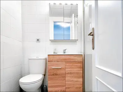 Un baño de Alameda Duplex in the Old Town