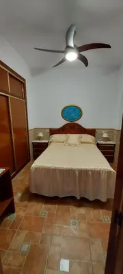 Cama o camas de una habitación en Casa Los Tiznaos