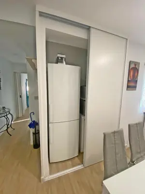 Una cocina o zona de cocina en Amplio piso en el mágico barrio de Santa Cruz