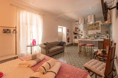 Zona de estar de La Casona Verde