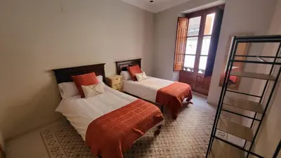 Cama o camas de una habitación en Exclusivo Apartamento en Linares
