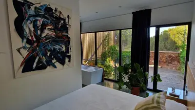 Cama o camas de una habitación en Casa Cuartel Centenillo - Alojamientos Rurales en Sierra Morena