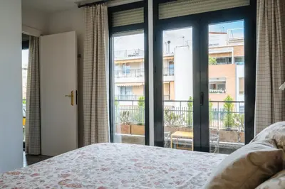 Cama o camas de una habitación en Imagen Parasol