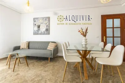 Zona de estar de Ático con Terraza San Julian Cordoba