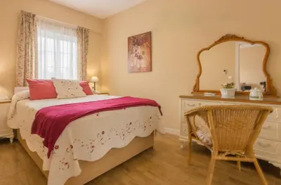 Cama o camas de una habitación en Geysotur JUANI Centro Parking y Wifi gratis