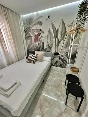 Cama o camas de una habitación en Apartamento Lucano