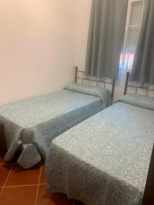 Cama o camas de una habitación en Casa Almendro Rural